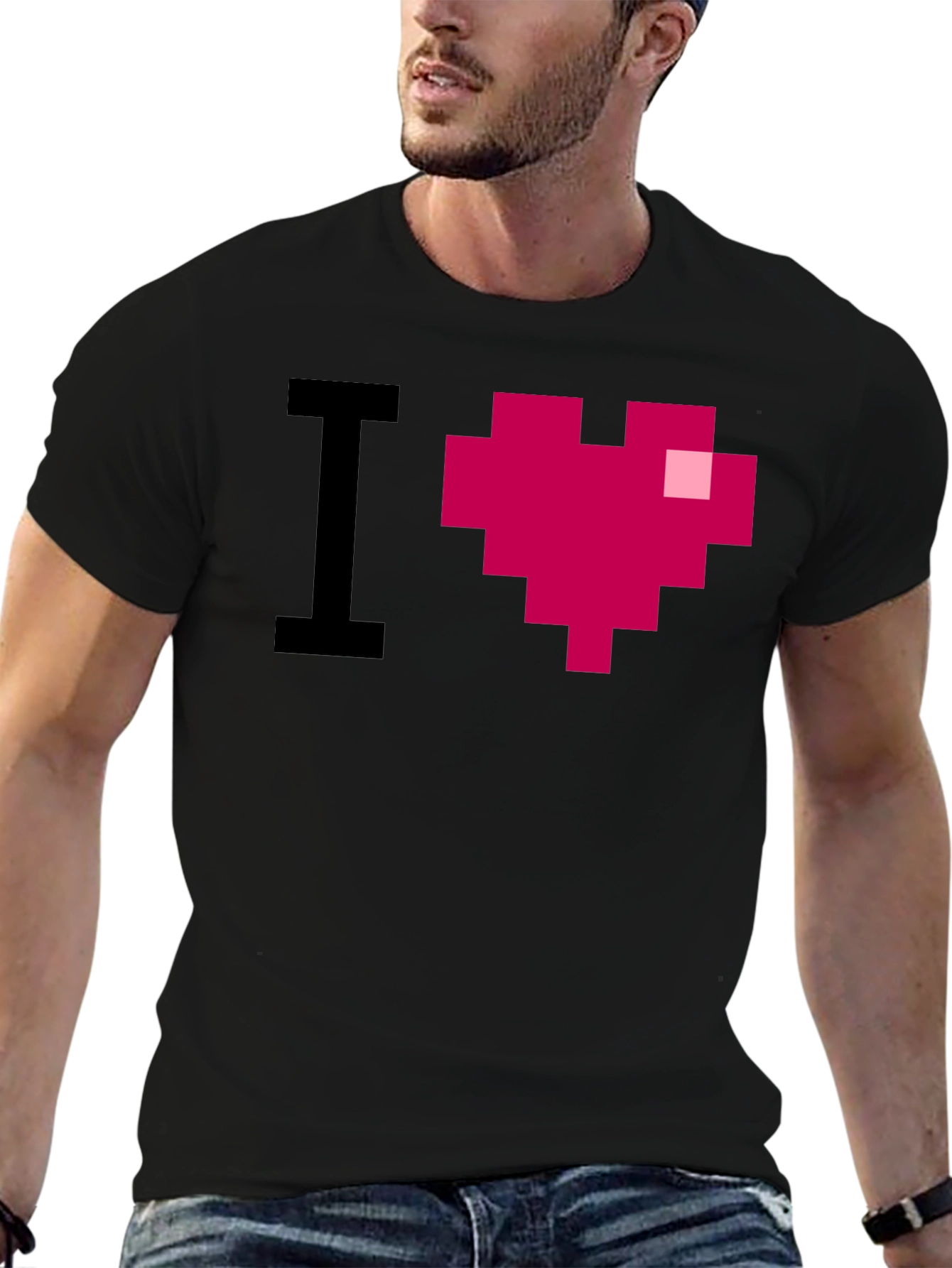 I Heart Pixel Art Graphic Tee