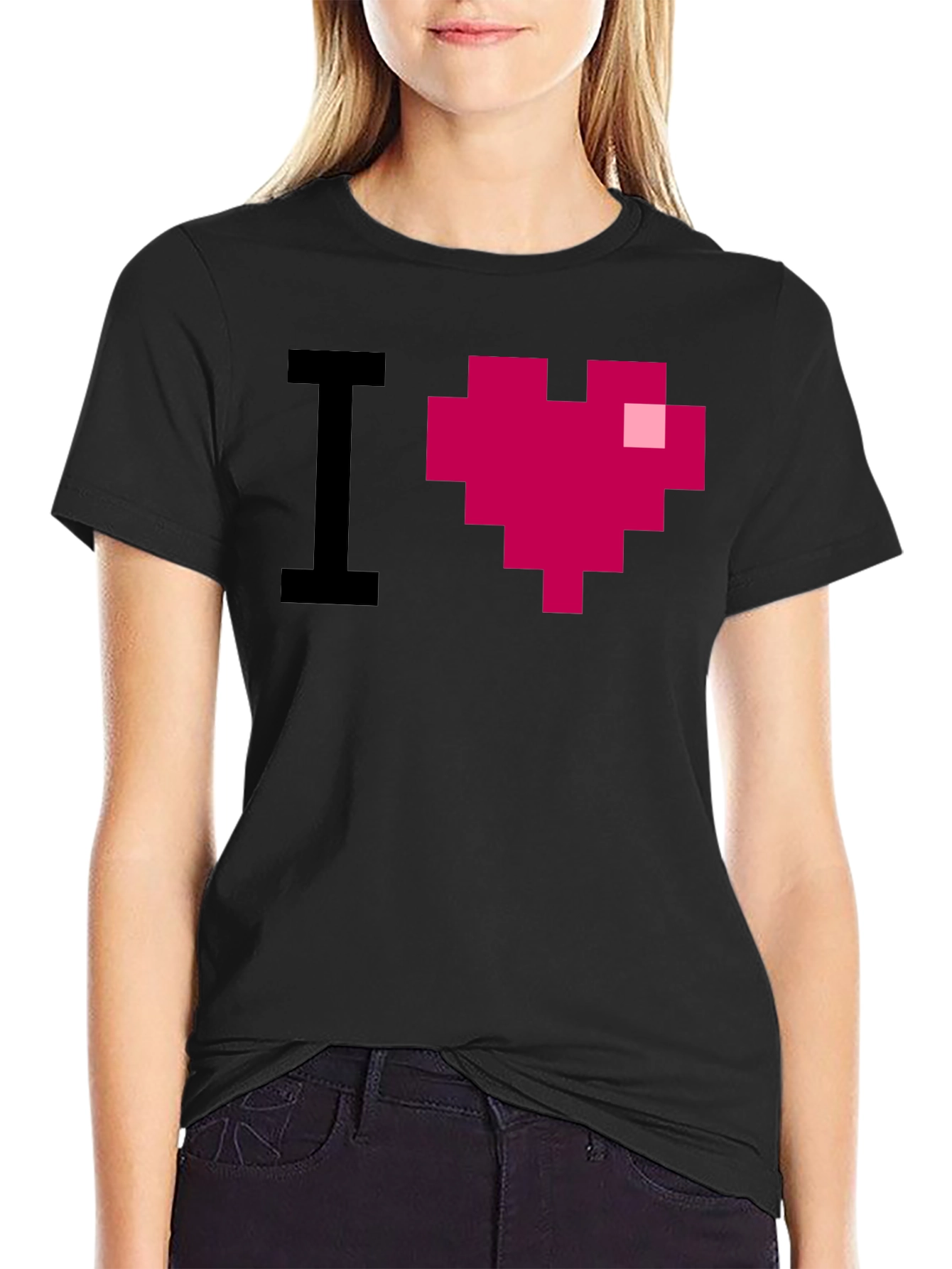 I Heart Pixel Art Graphic Tee