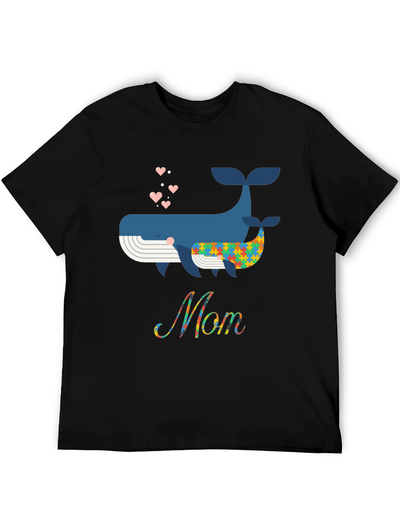 Whale Autism Awareness Mom T-Shirt