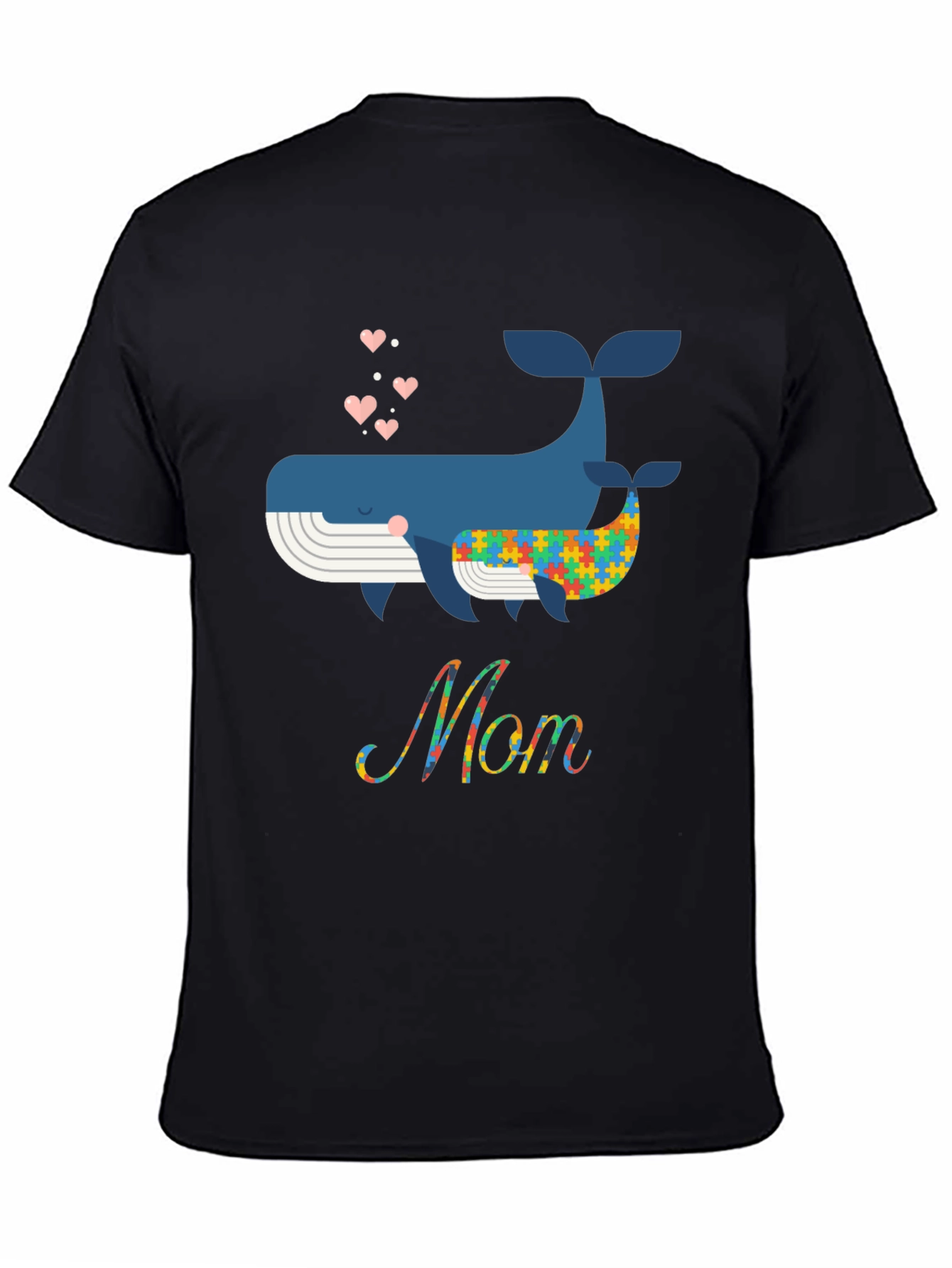 Whale Autism Awareness Mom T-Shirt