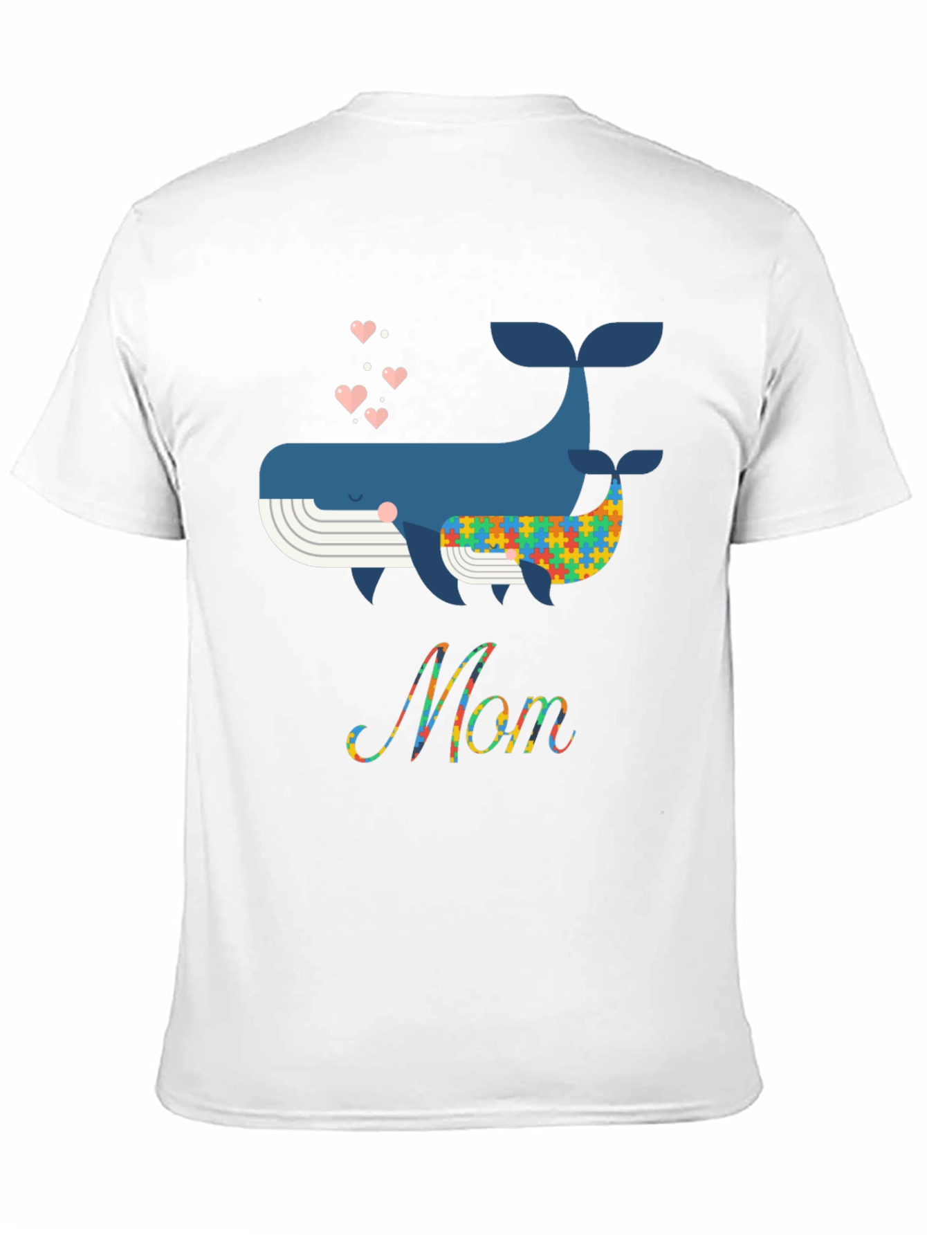 Whale Autism Awareness Mom T-Shirt