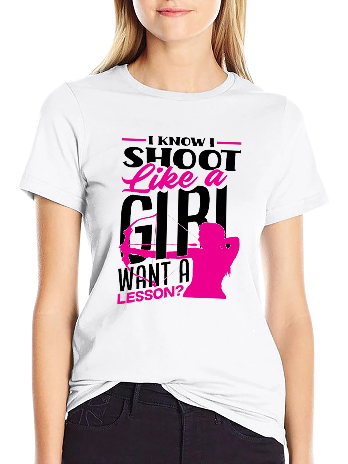 I Shoot Like a Girl T-Shirt - Archery Design