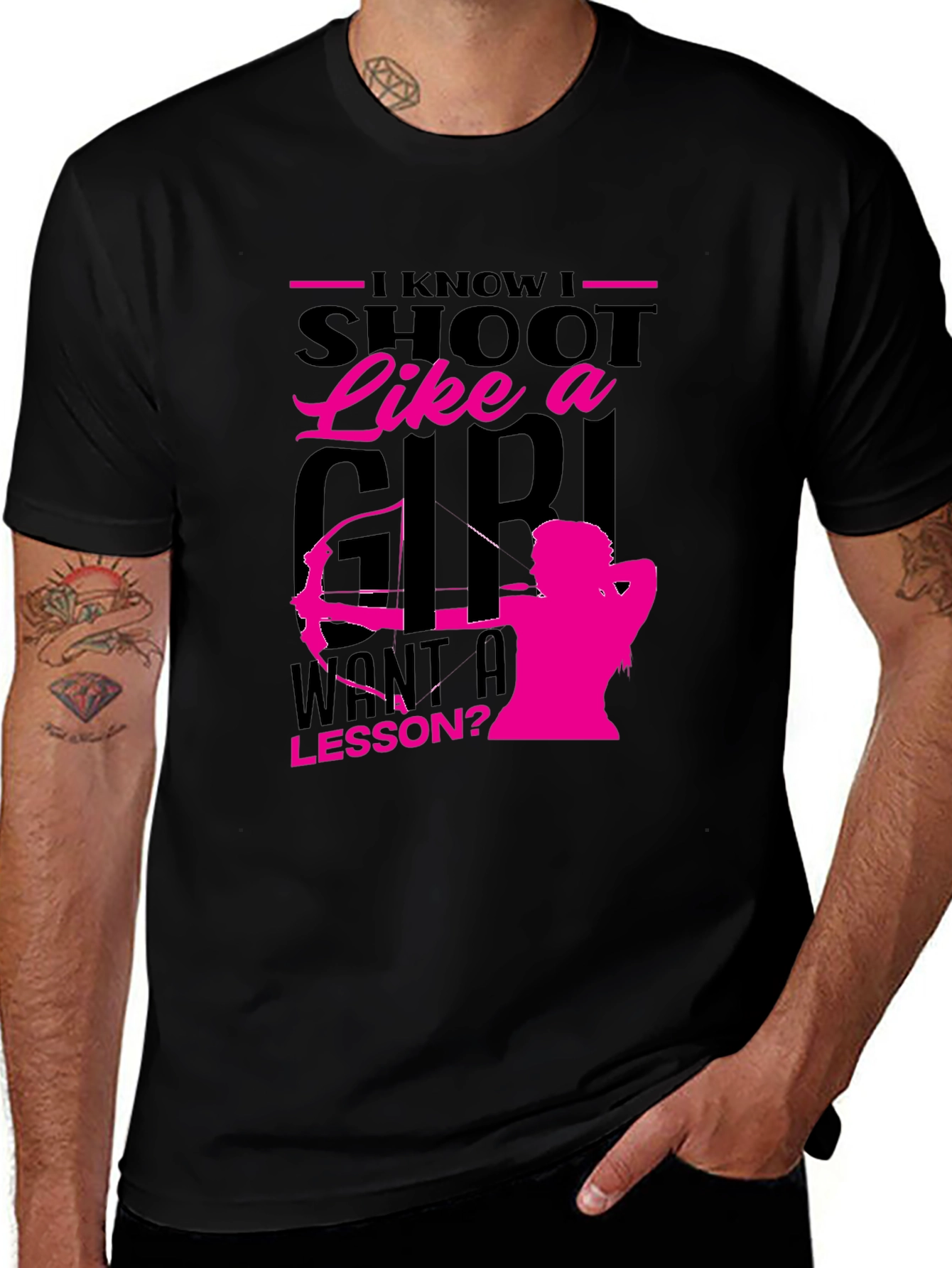 I Shoot Like a Girl T-Shirt - Archery Design