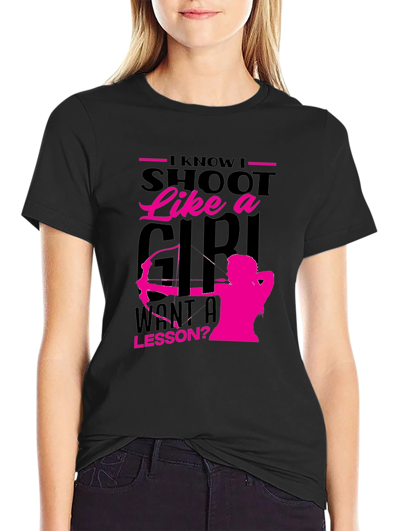 I Shoot Like a Girl T-Shirt - Archery Design
