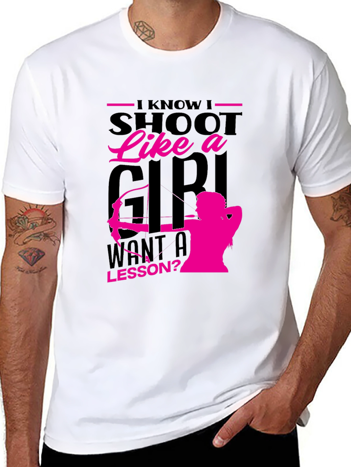I Shoot Like a Girl T-Shirt - Archery Design