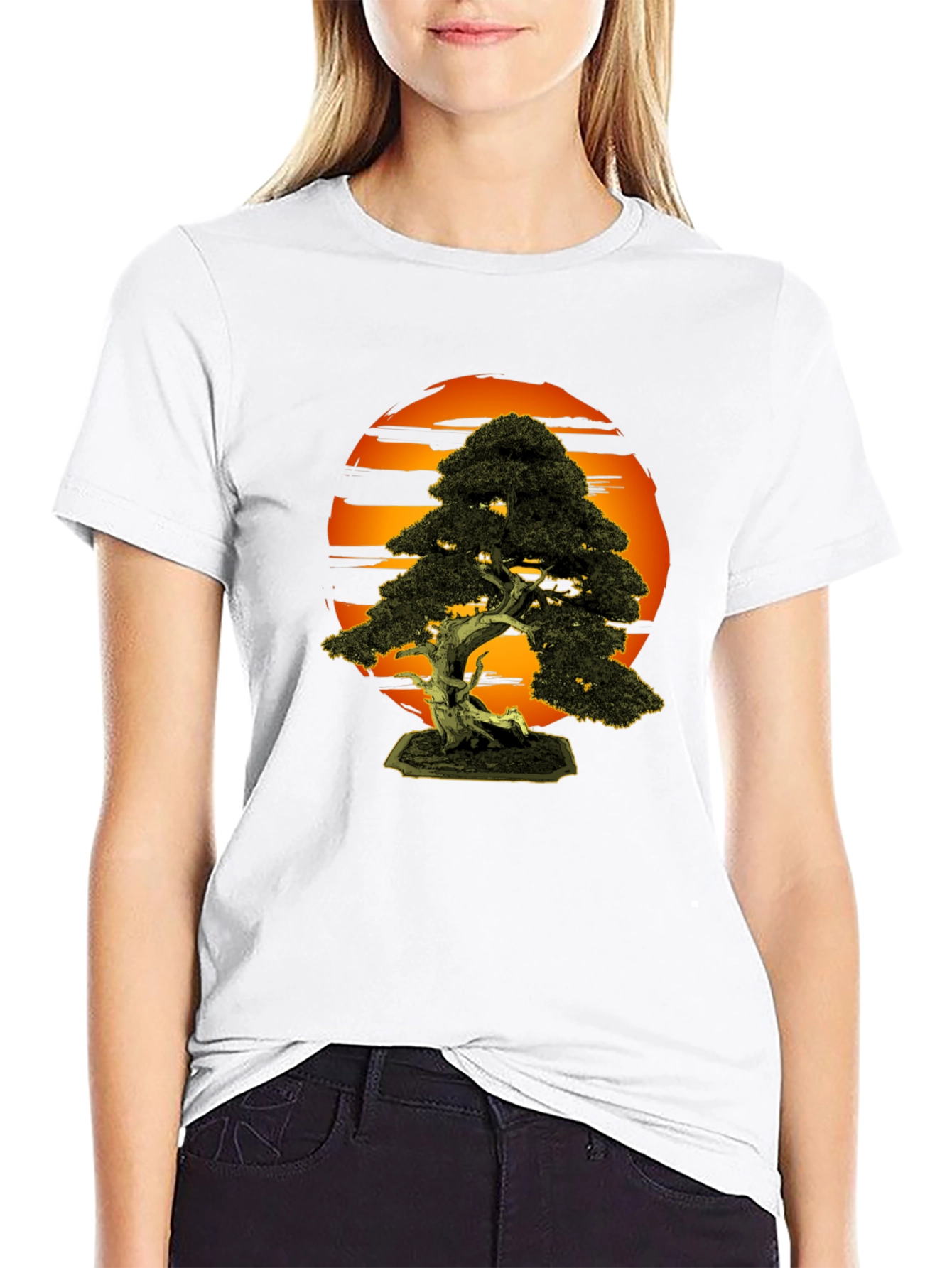Bonsai Tree T-Shirt - Artistic Nature Design