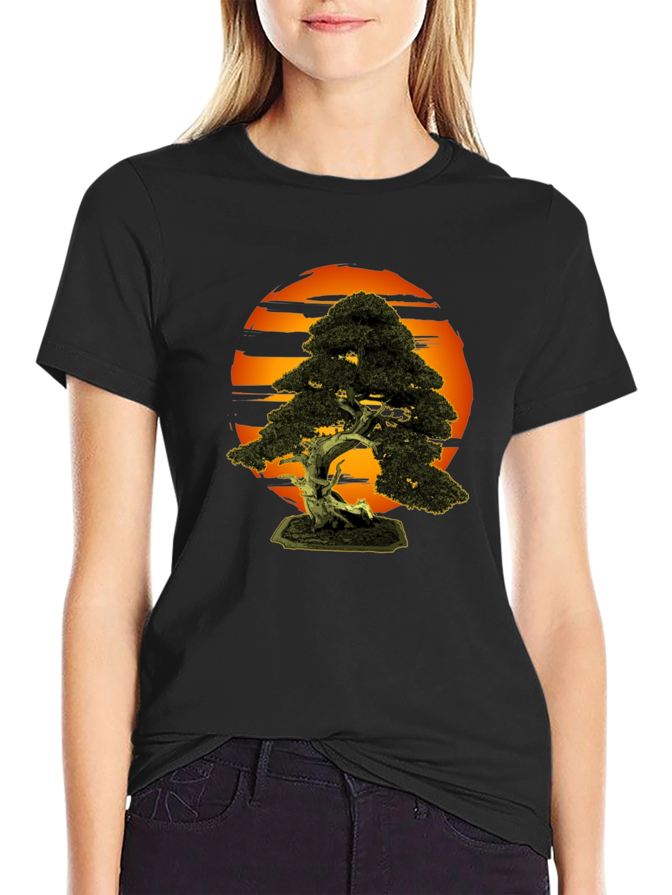 Bonsai Tree T-Shirt - Artistic Nature Design