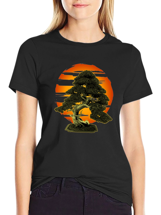 Bonsai Tree T-Shirt - Artistic Nature Design