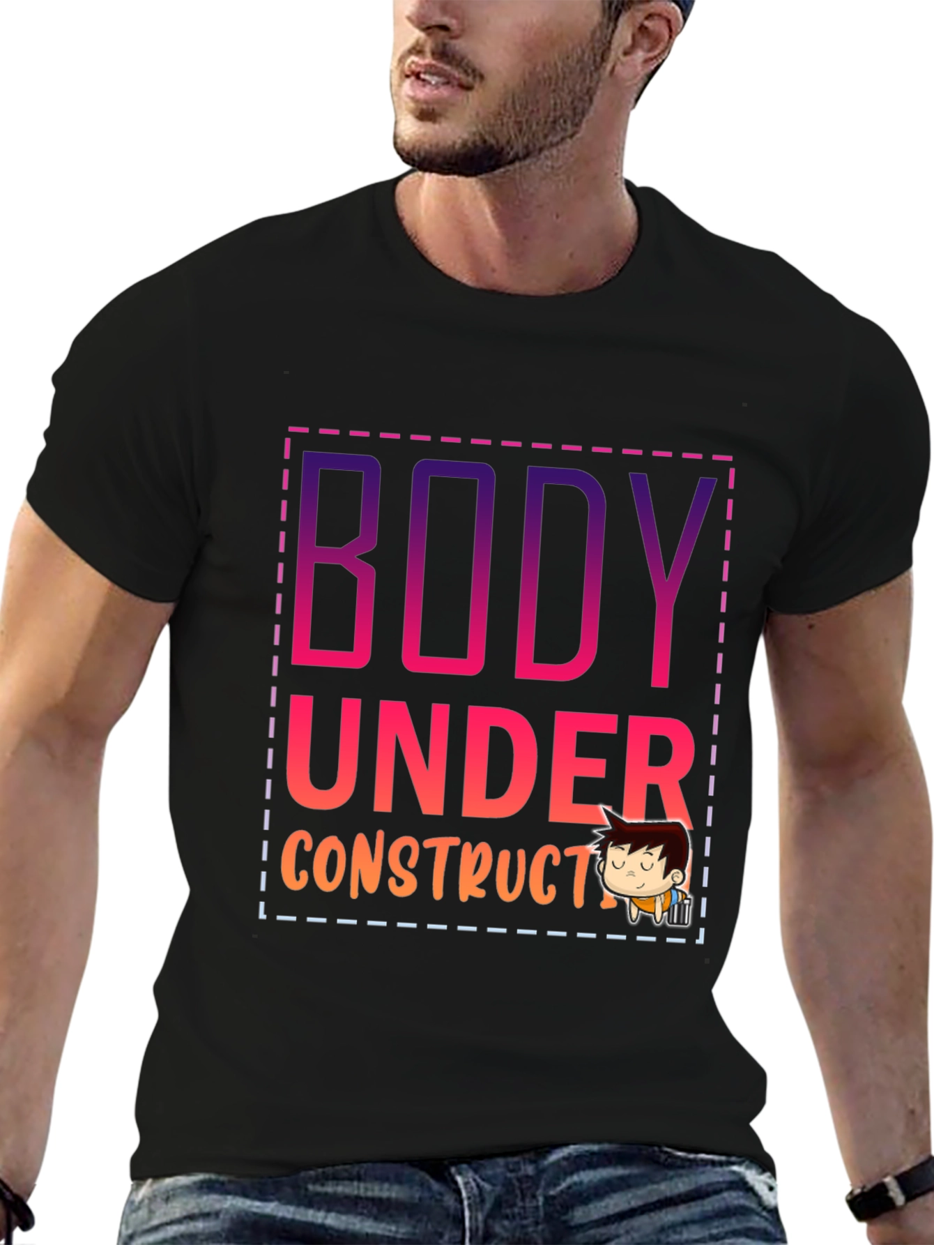 Body Under Construction Graphic T-Shirt