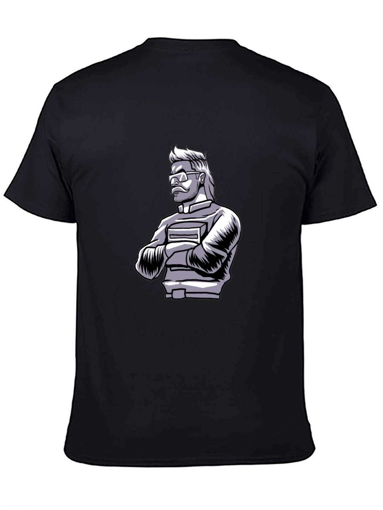 Cool Graphic Print Black T-Shirt