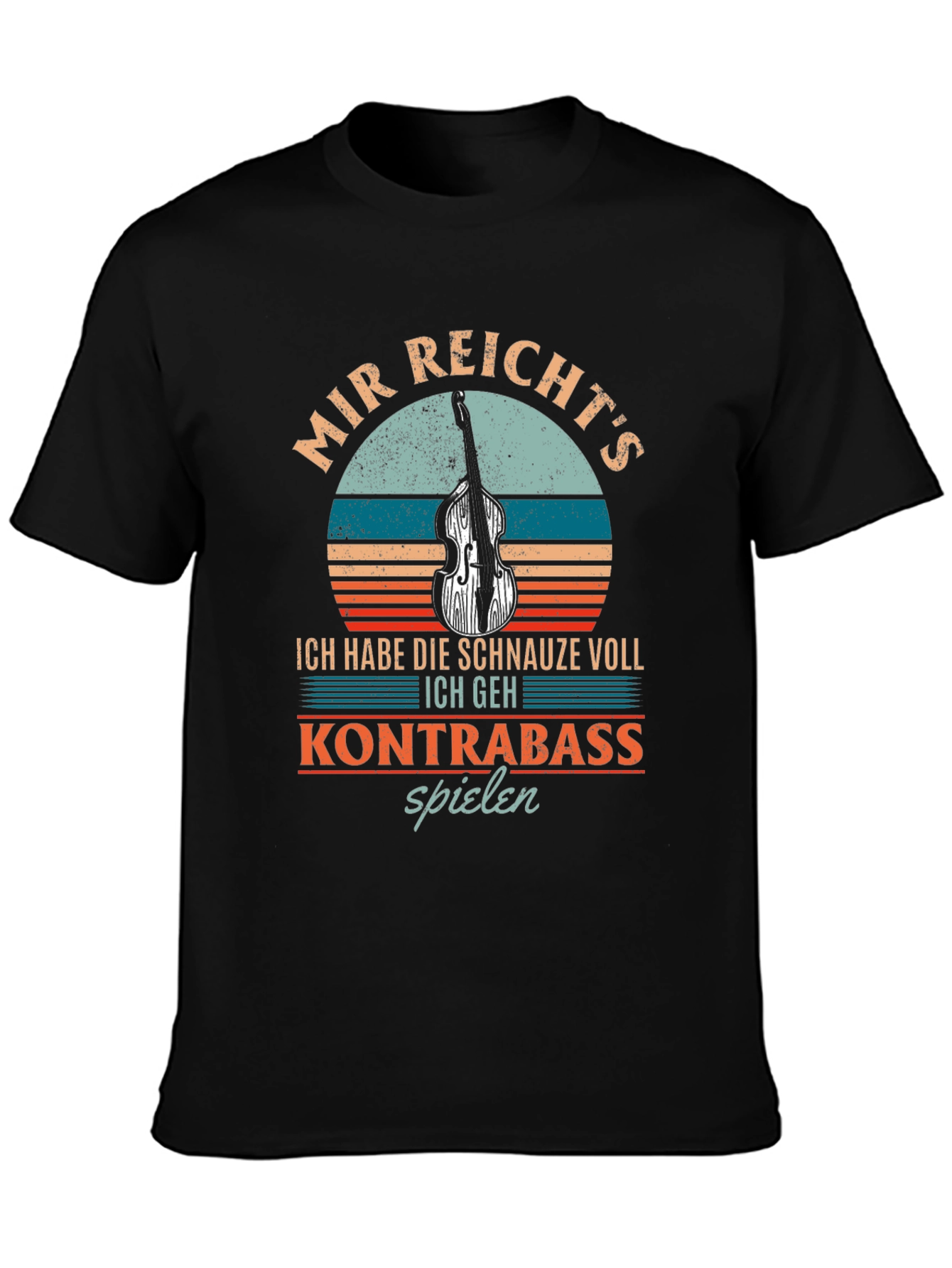 Kontrabass Spielen T-Shirt - Music Humor Tee