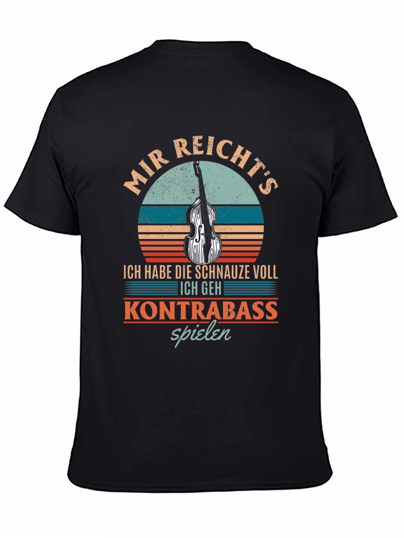 Kontrabass Spielen T-Shirt - Music Humor Tee