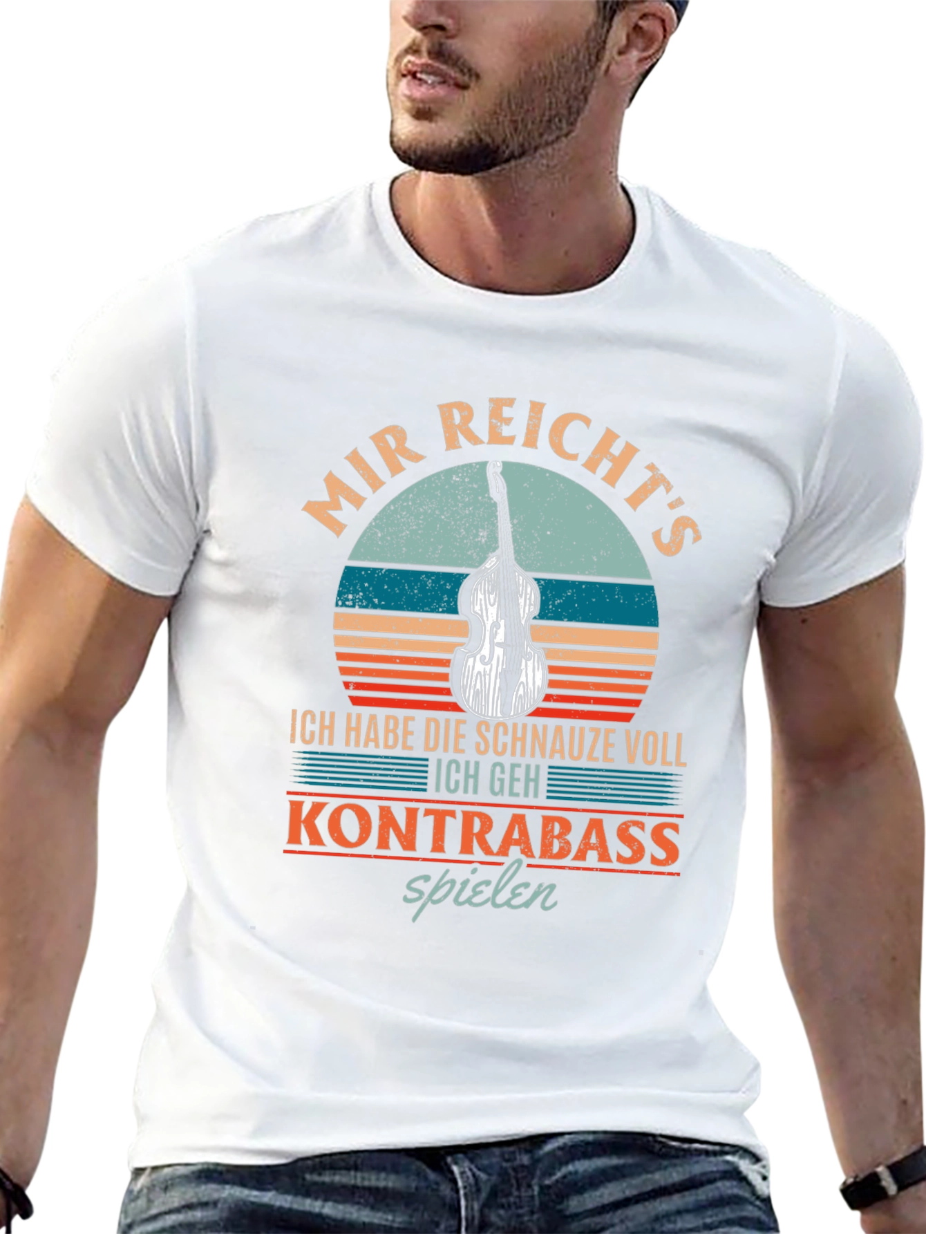 Kontrabass Spielen T-Shirt - Music Humor Tee