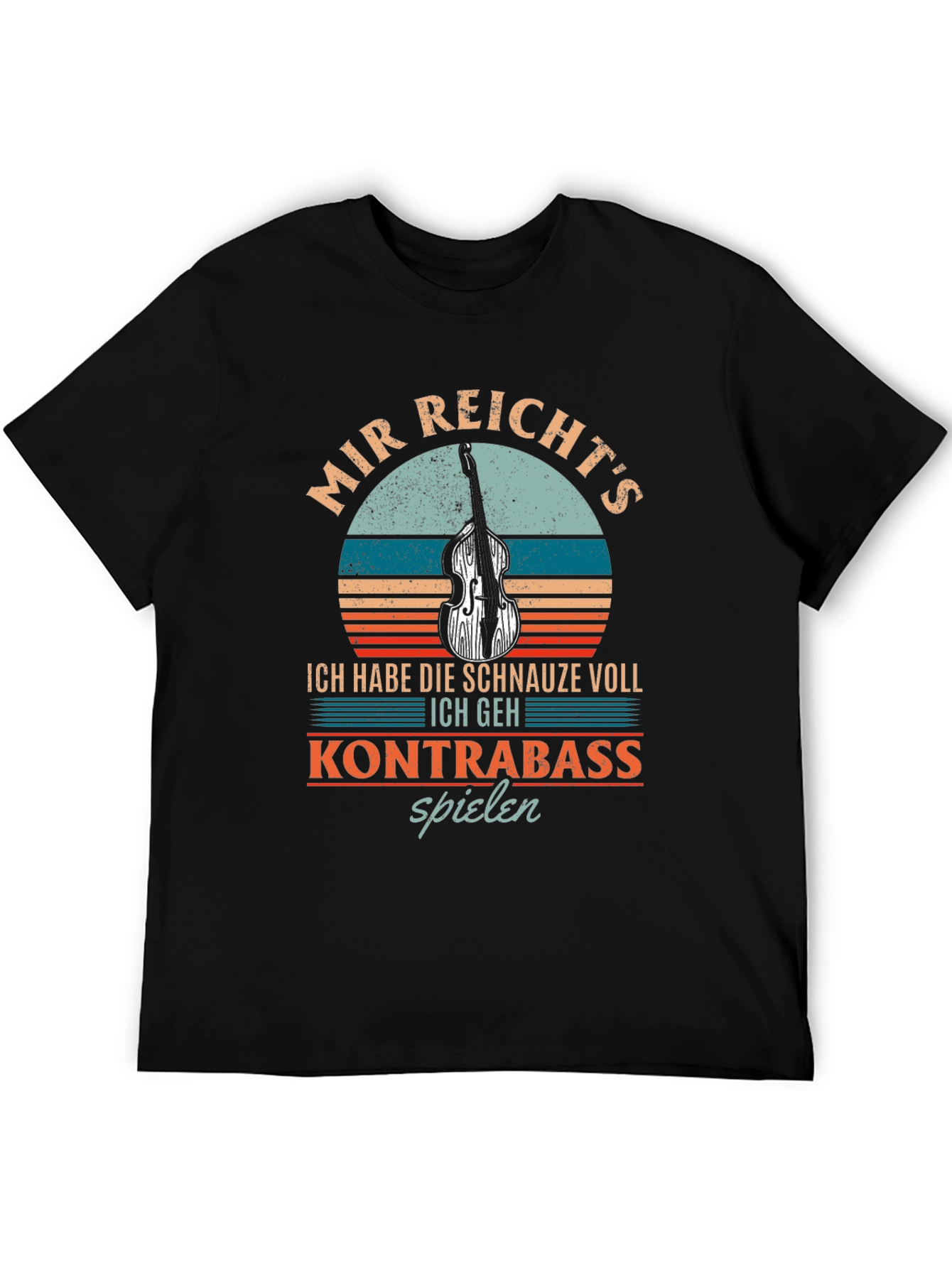 Kontrabass Spielen T-Shirt - Music Humor Tee