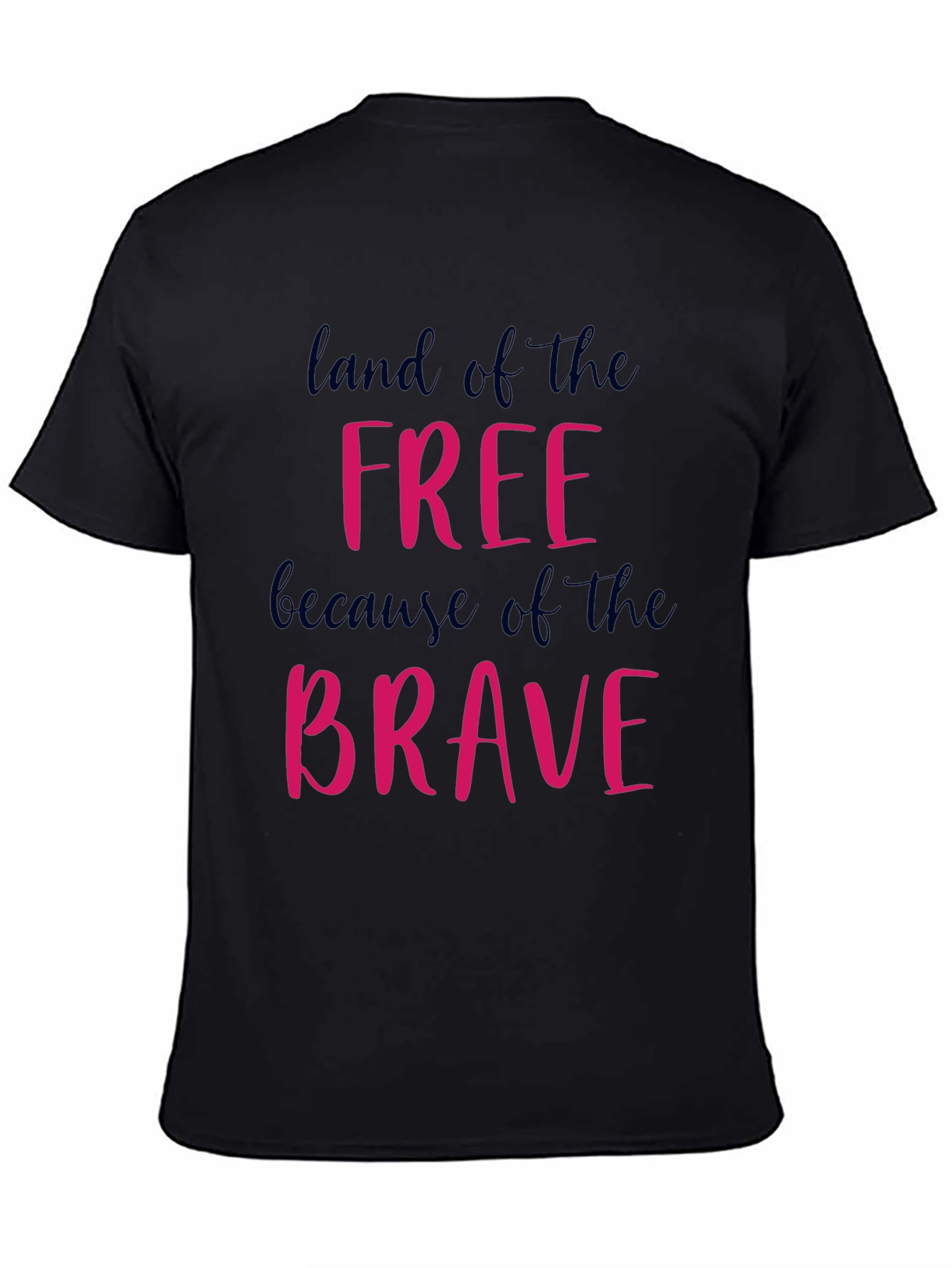 Land of Free Because of the Brave Graphic Tee