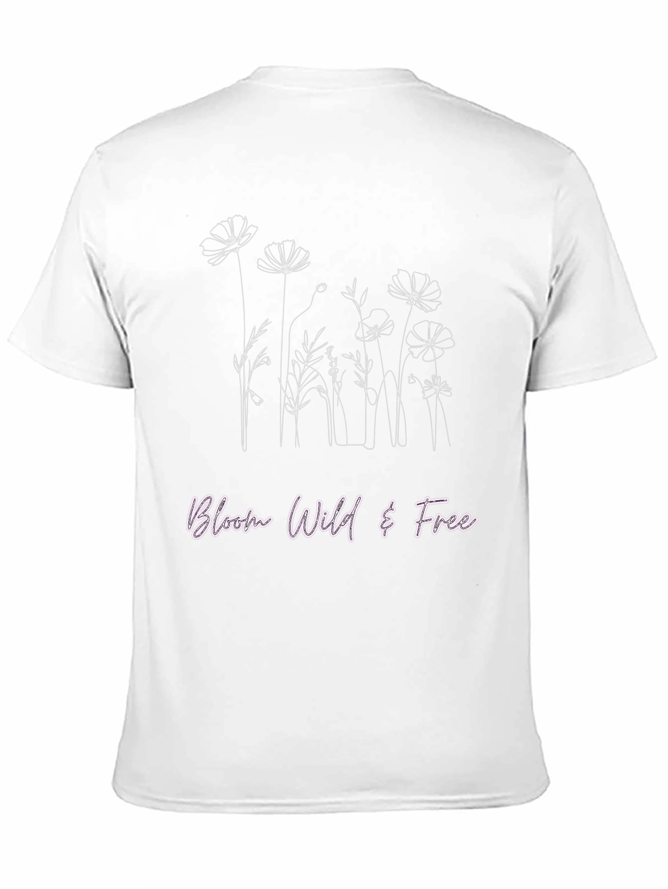 Bloom Wild & Free Black Graphic Tee