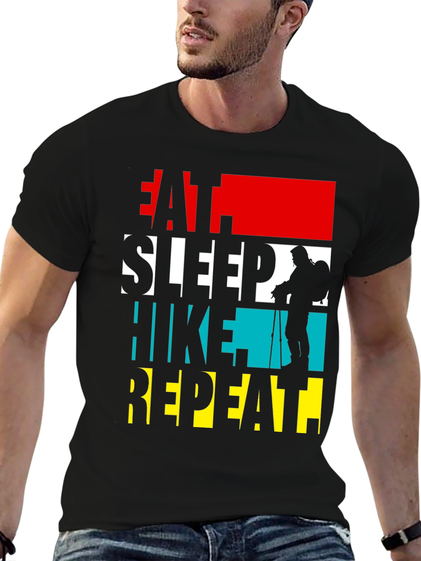 Eat Sleep Hike Repeat Graphic Tee