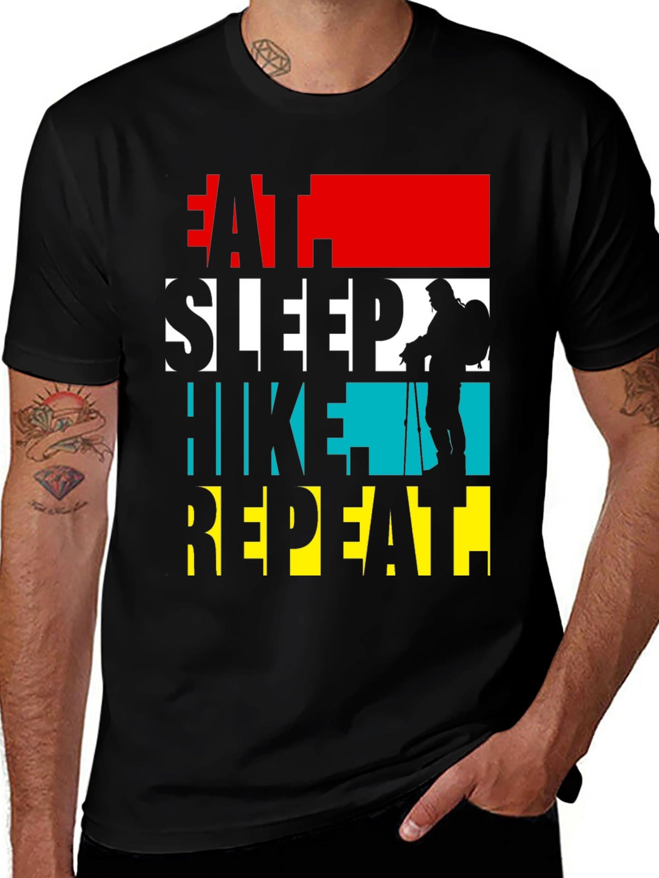 Eat Sleep Hike Repeat Graphic Tee
