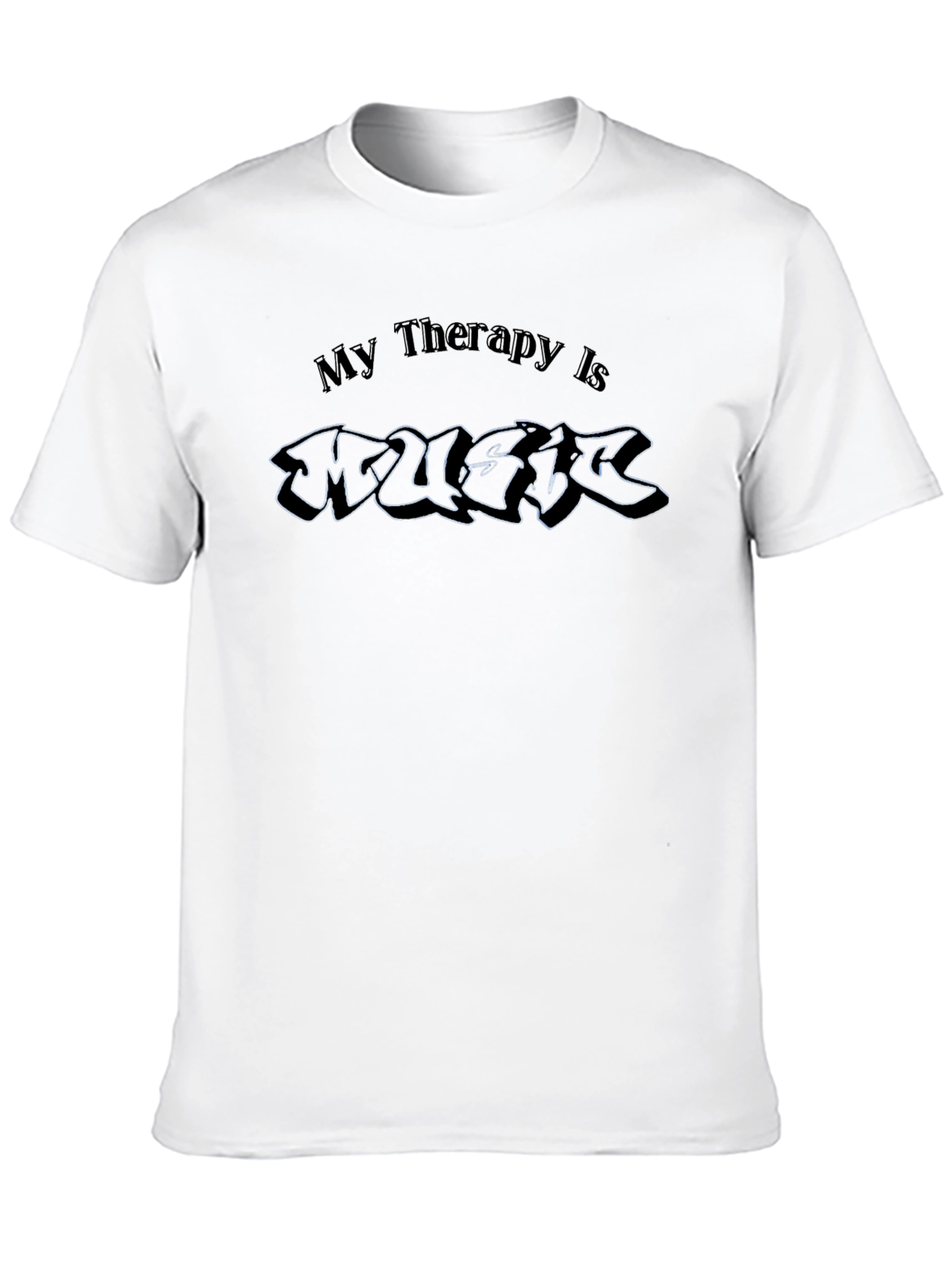 Music Therapy Black T-Shirt