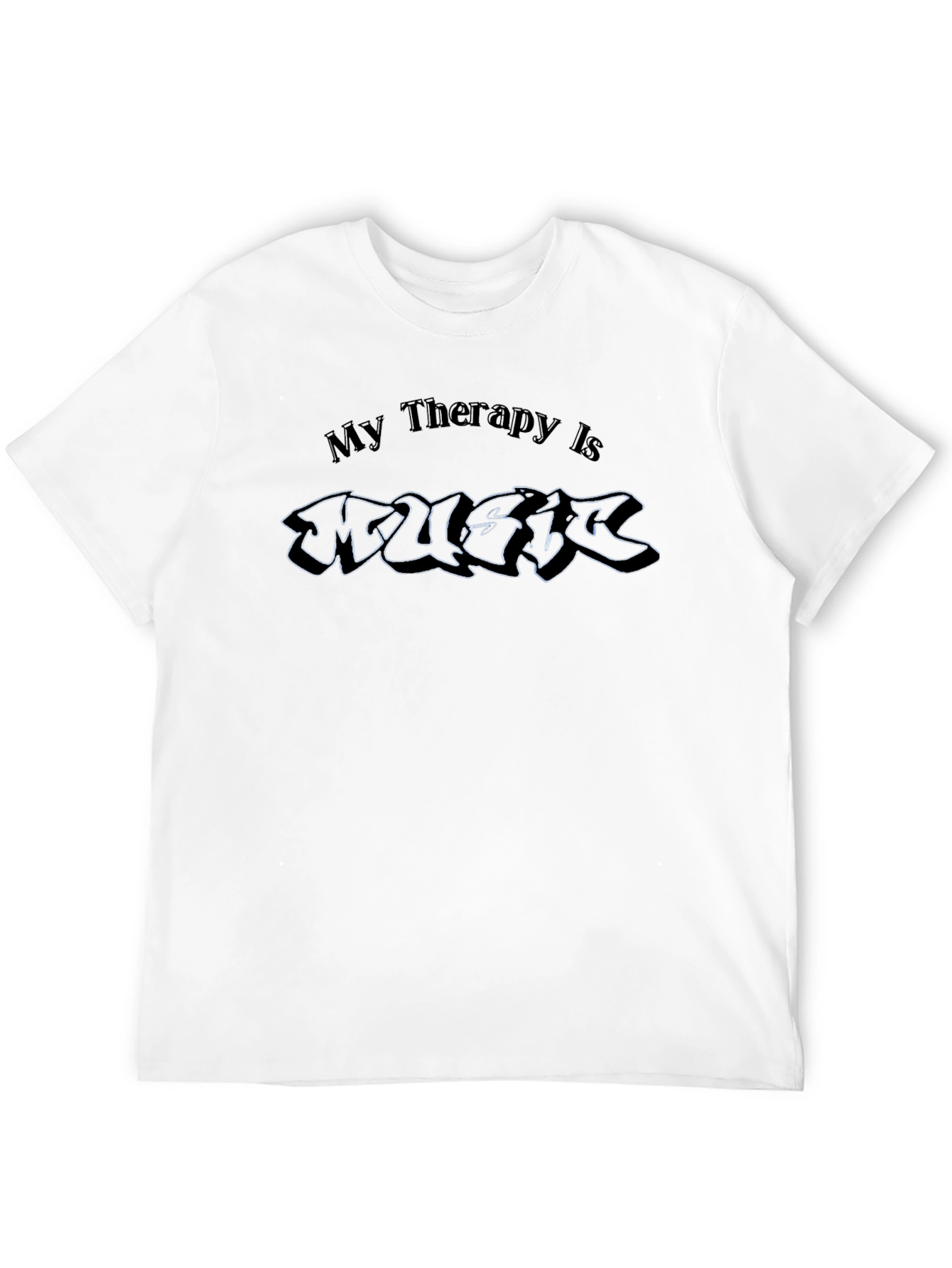 Music Therapy Black T-Shirt