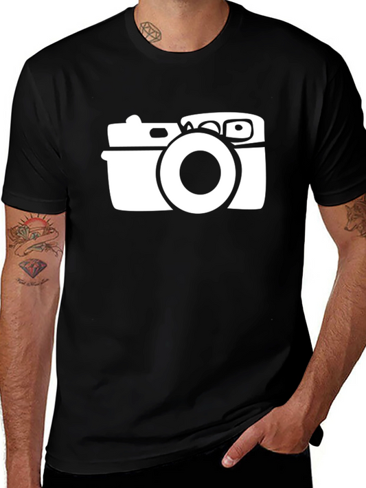 Camera Graphic Black T-Shirt - Photographer Style