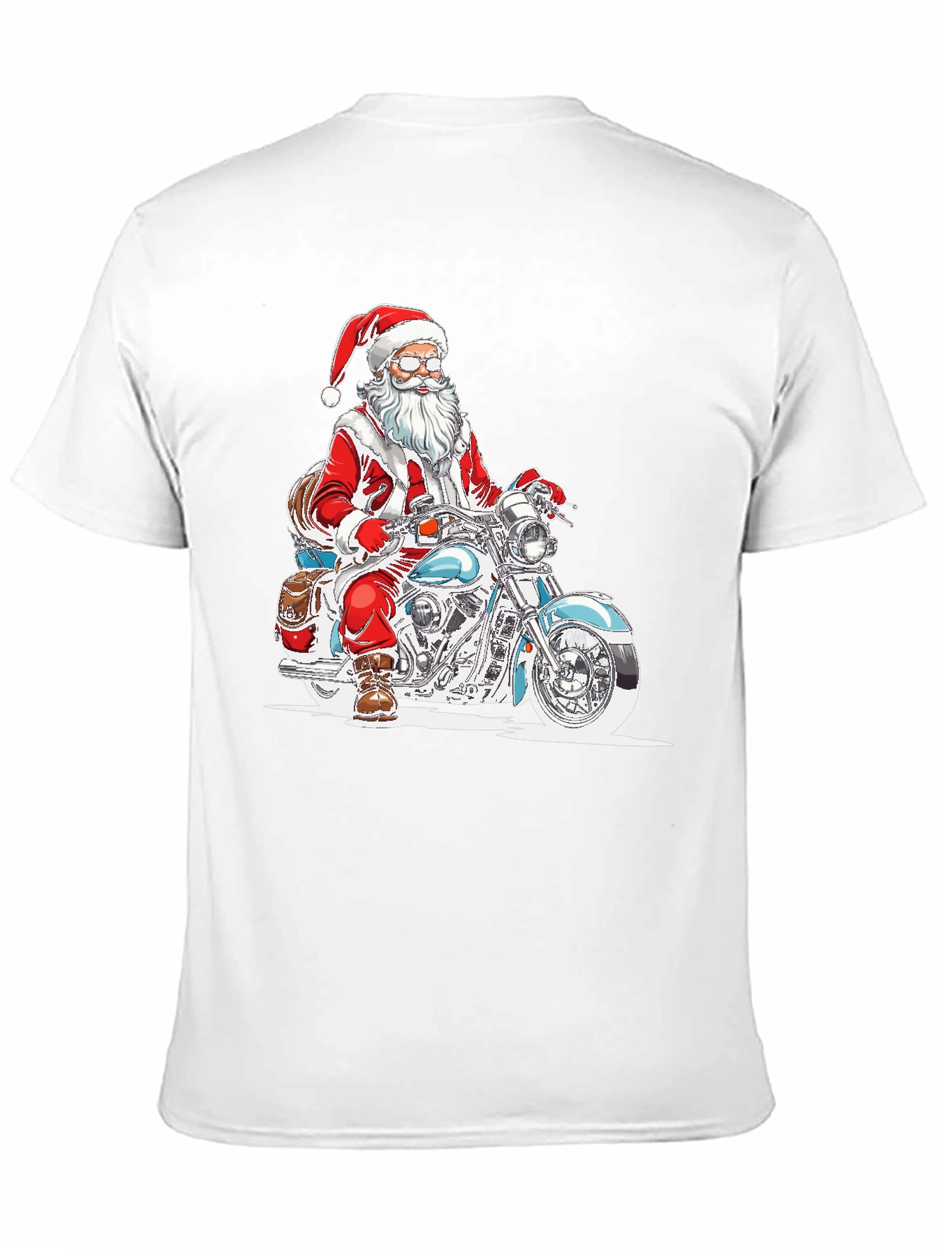 Santa Claus Motorcycle T-Shirt - Ride into Christmas!