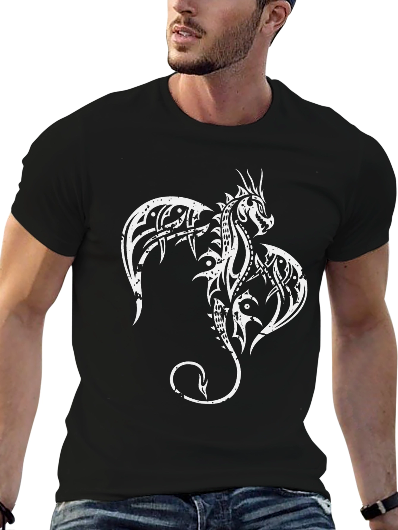 Dragon Graphic Black T-Shirt