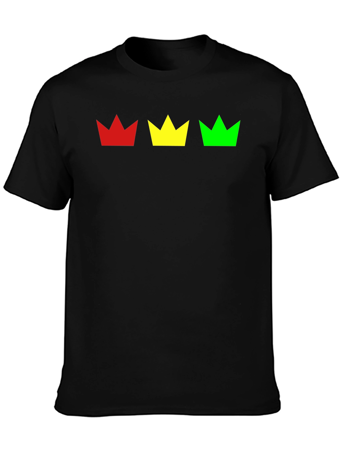 Rasta Crown T-Shirt - Red Yellow Green Graphic Tee