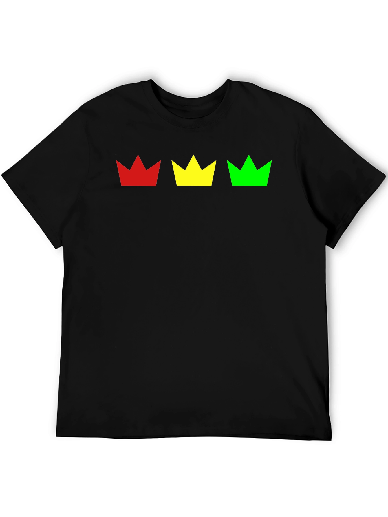 Rasta Crown T-Shirt - Red Yellow Green Graphic Tee