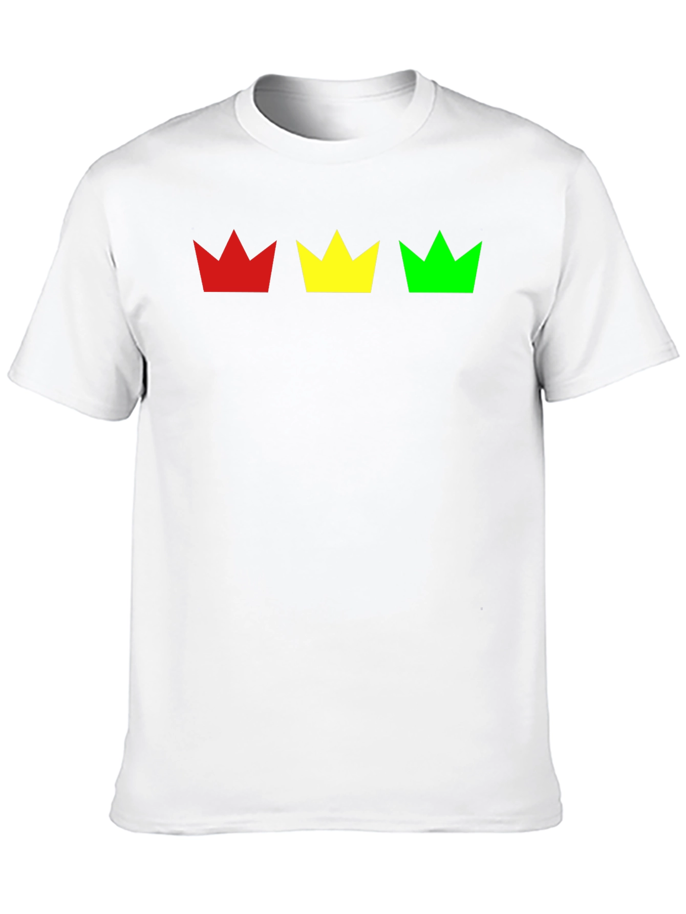 Rasta Crown T-Shirt - Red Yellow Green Graphic Tee