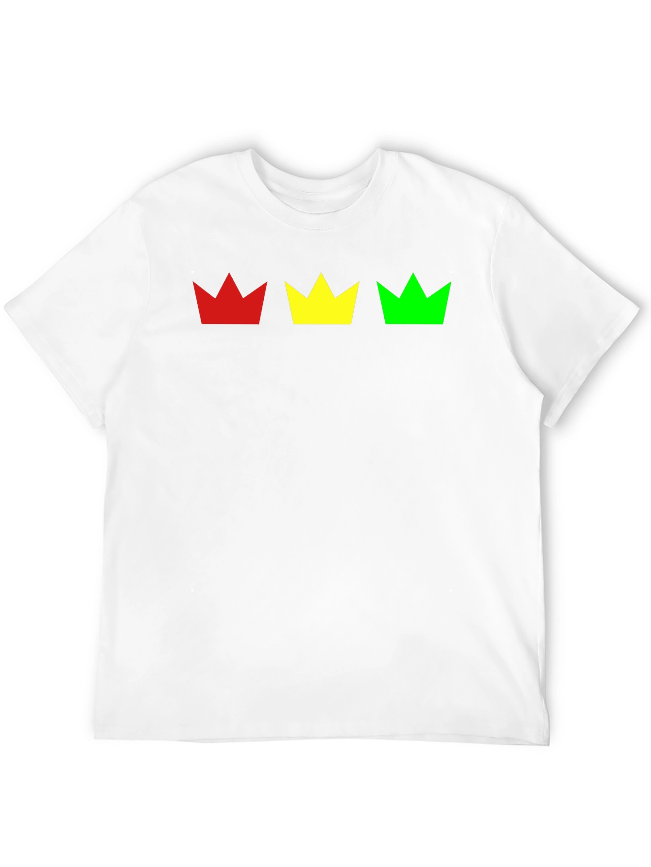 Rasta Crown T-Shirt - Red Yellow Green Graphic Tee