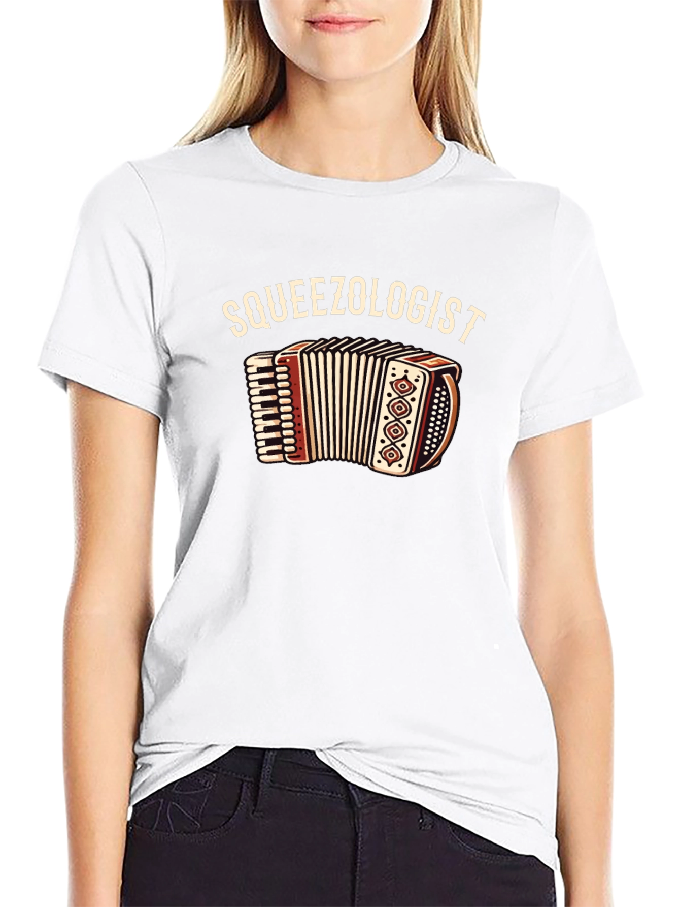 Squeezologist Accordion Musician T-Shirt
