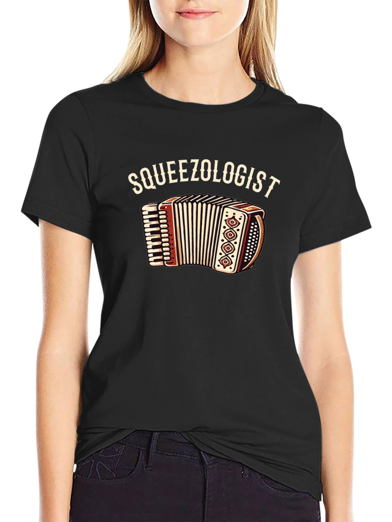 Squeezologist Accordion Musician T-Shirt