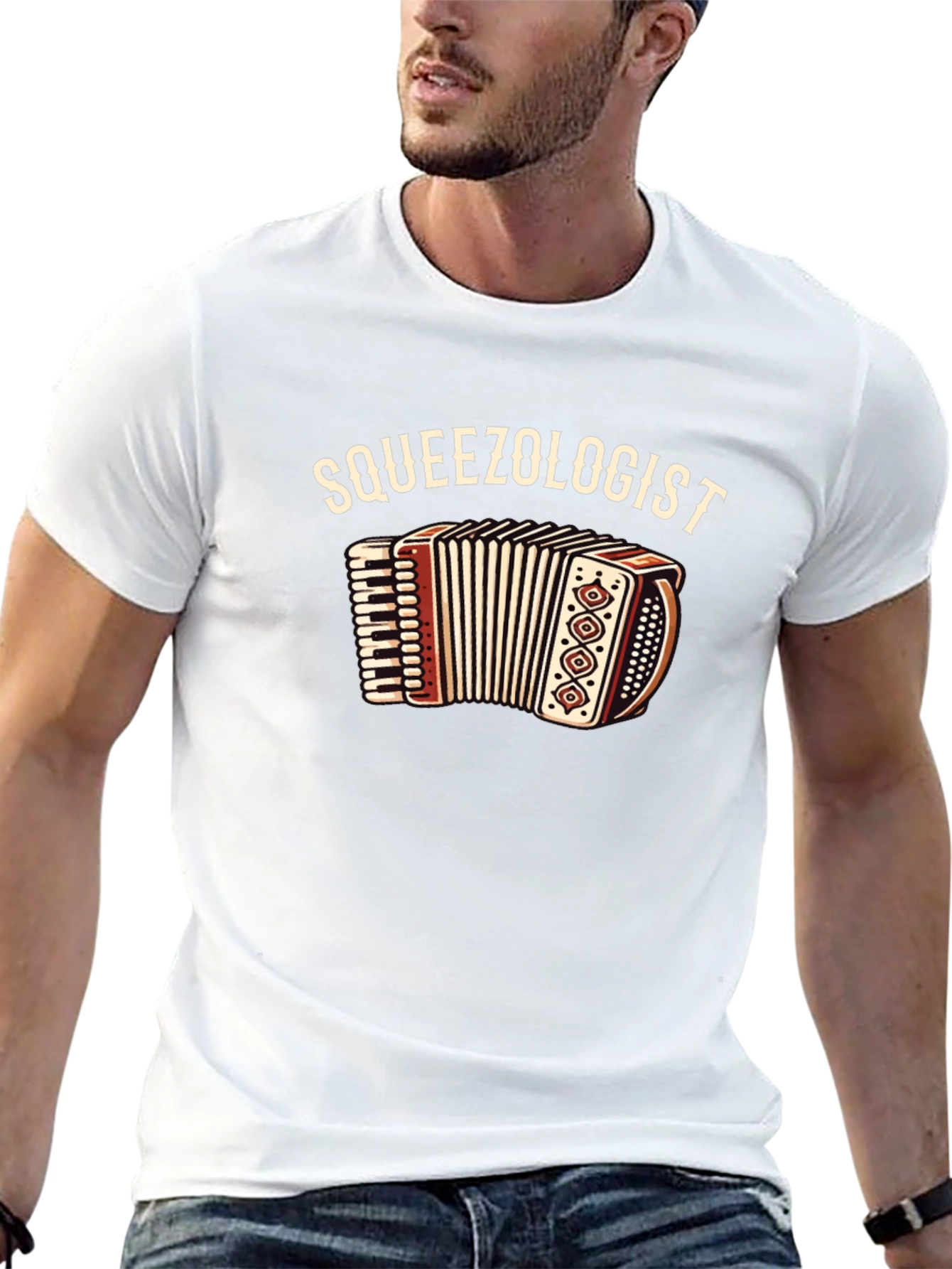 Squeezologist Accordion Musician T-Shirt