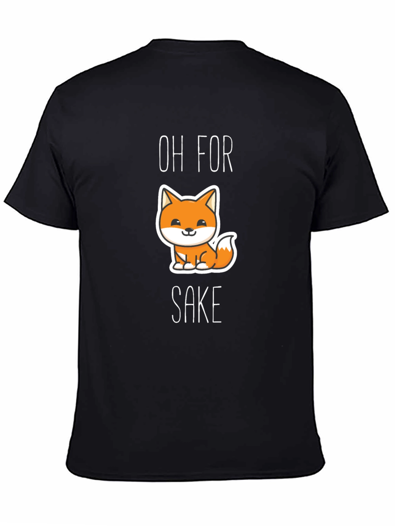 Oh For Fox Sake Black Graphic Tee