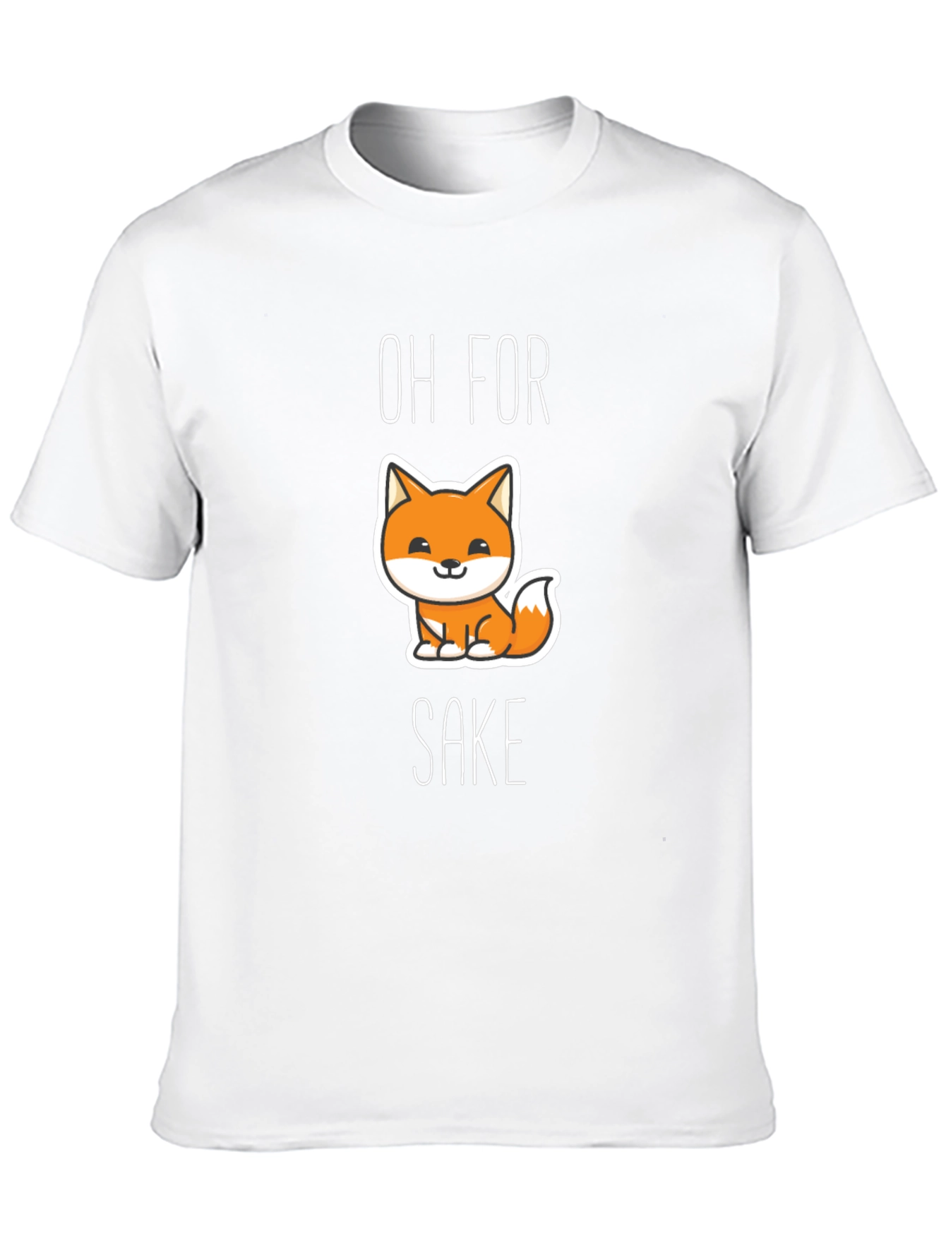 Oh For Fox Sake Black Graphic Tee