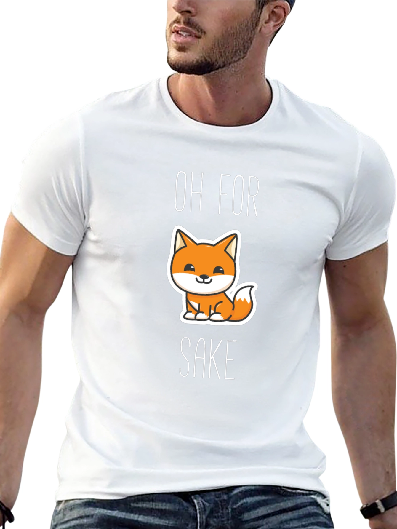Oh For Fox Sake Black Graphic Tee