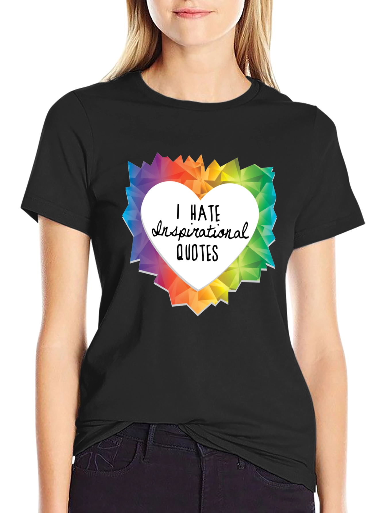 I Hate Inspirational Quotes Graphic T-Shirt