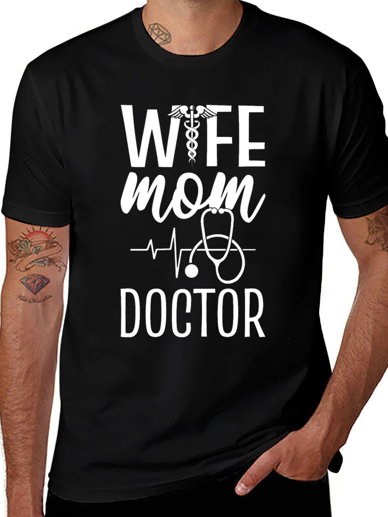Wife Mom Doctor T-Shirt - Medical Professional
