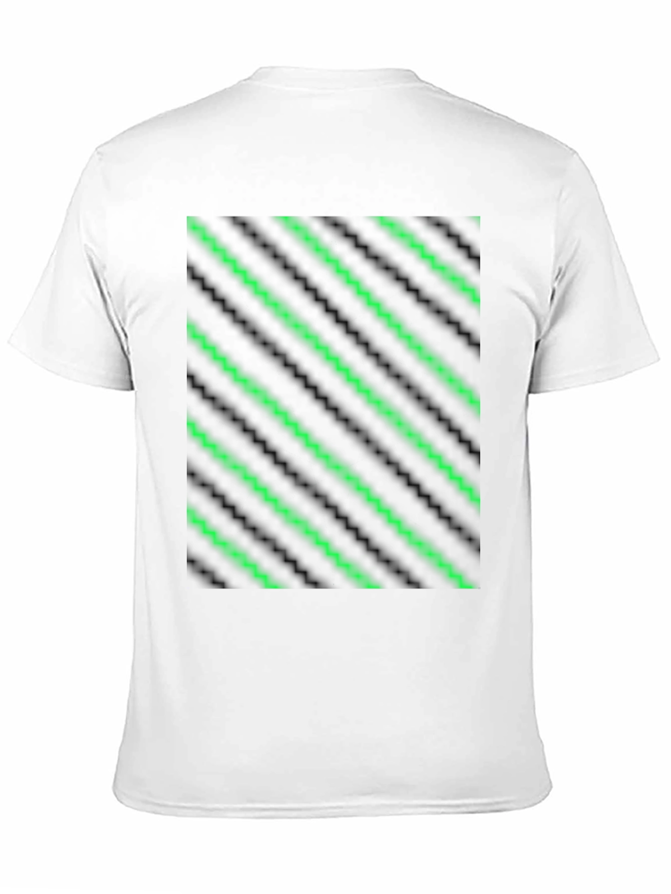 Modern Green Neon Stripe Tee
