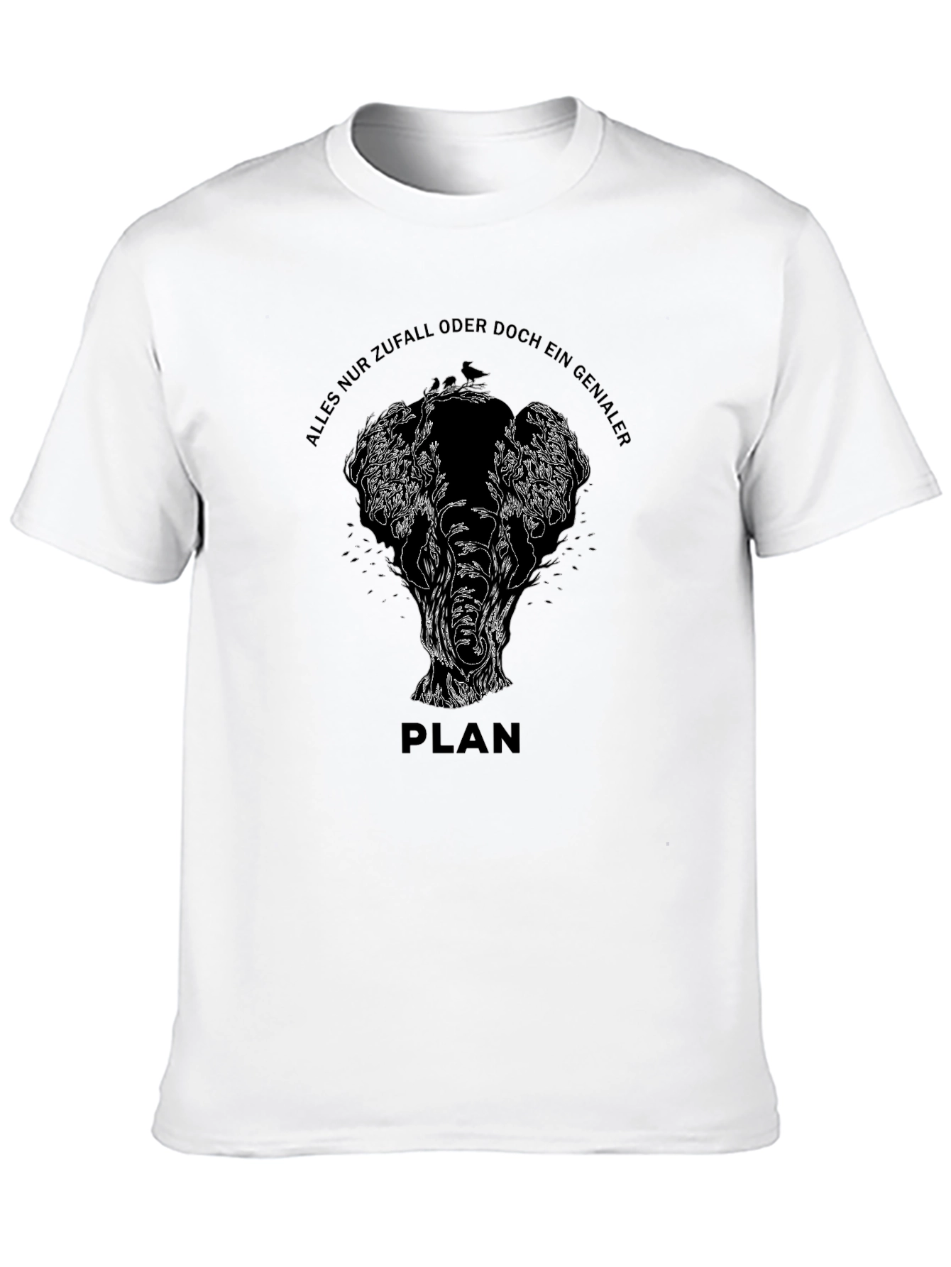 Elephant Plan Graphic T-Shirt - Casual Style