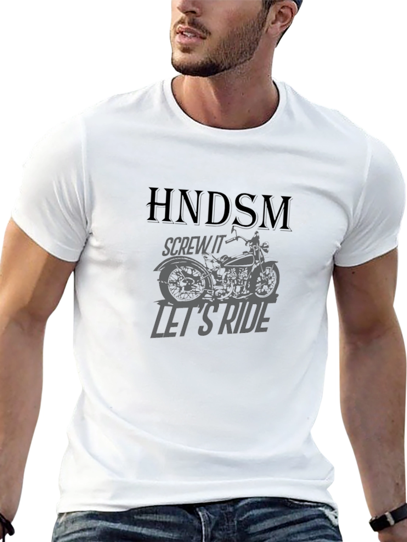 HNDSM Motorcycle T-Shirt - Lets Ride