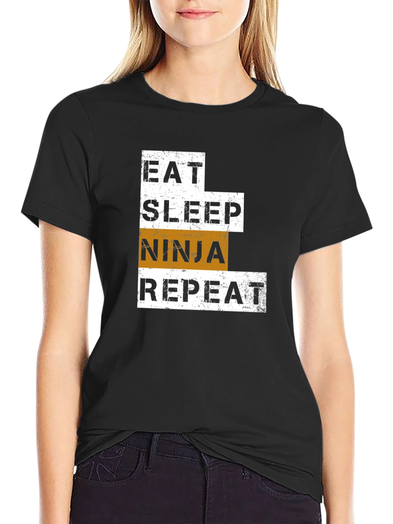 Eat Sleep Ninja Repeat Graphic Tee