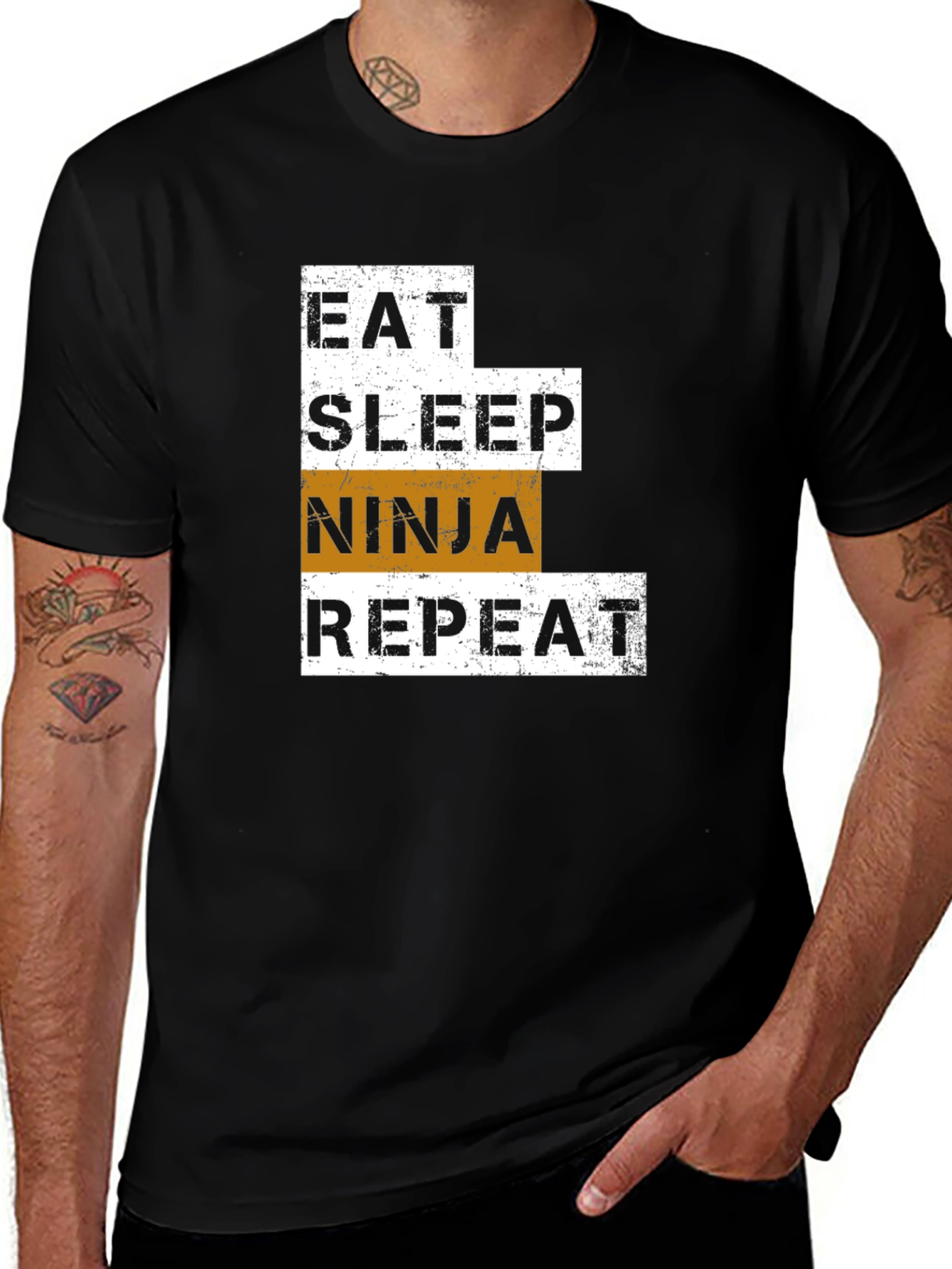 Eat Sleep Ninja Repeat Graphic Tee