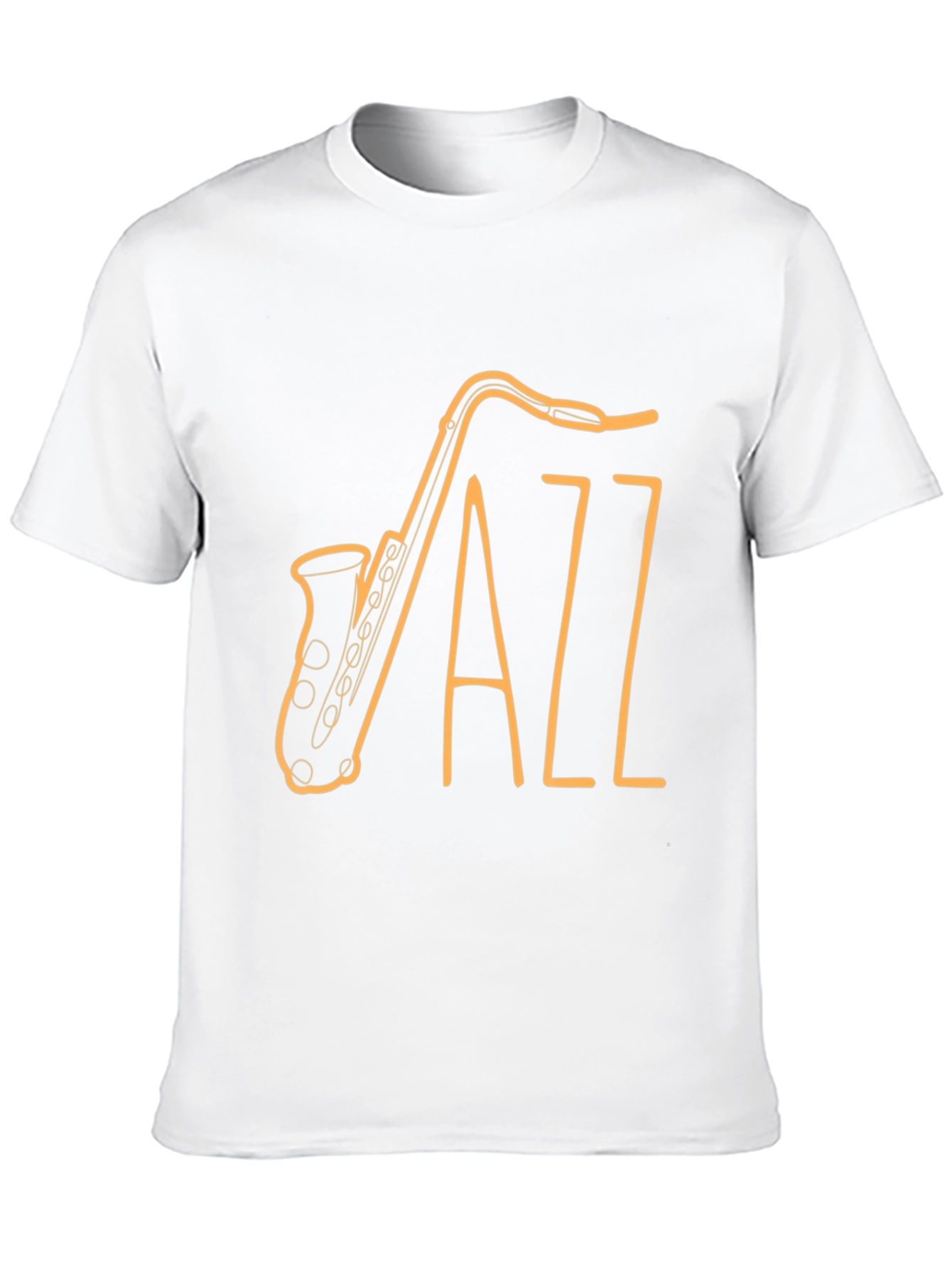 Black Jazz Saxophone Graphic Tee
