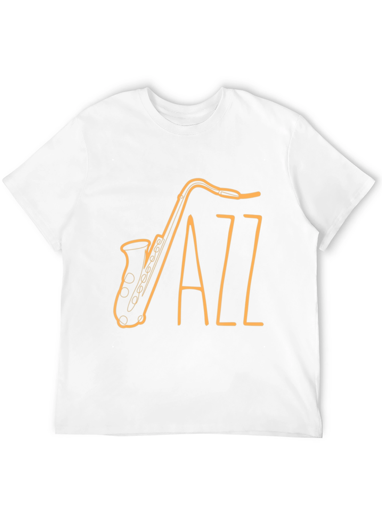 Black Jazz Saxophone Graphic Tee
