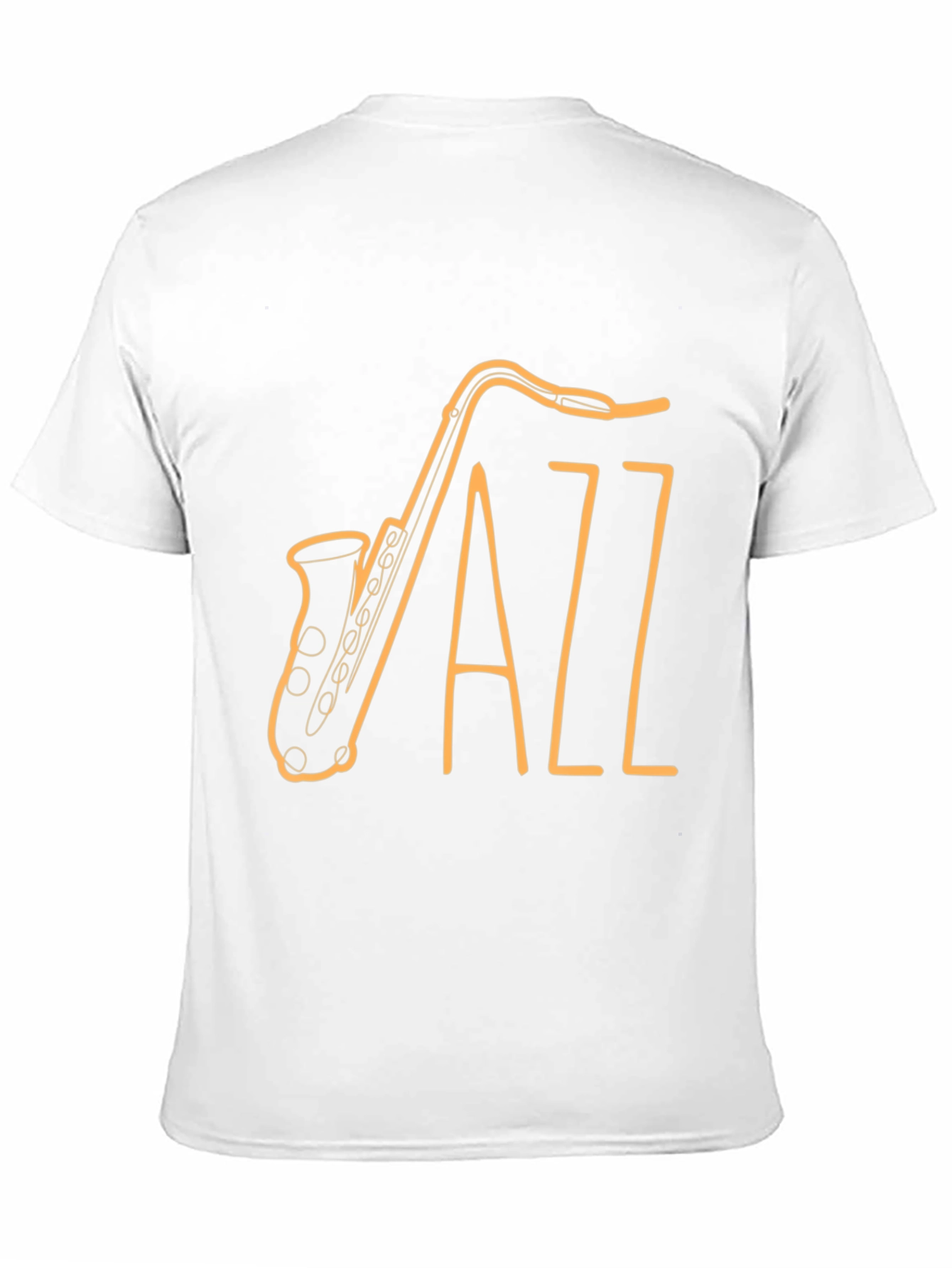 Black Jazz Saxophone Graphic Tee