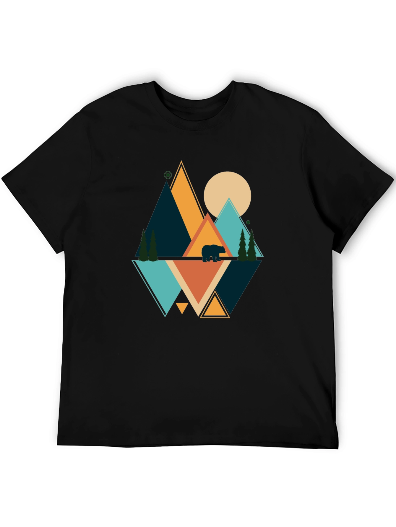 Geometric Bear Mountain Graphic Tee