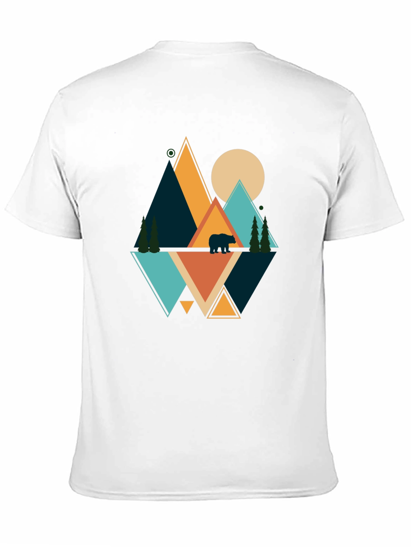 Geometric Bear Mountain Graphic Tee
