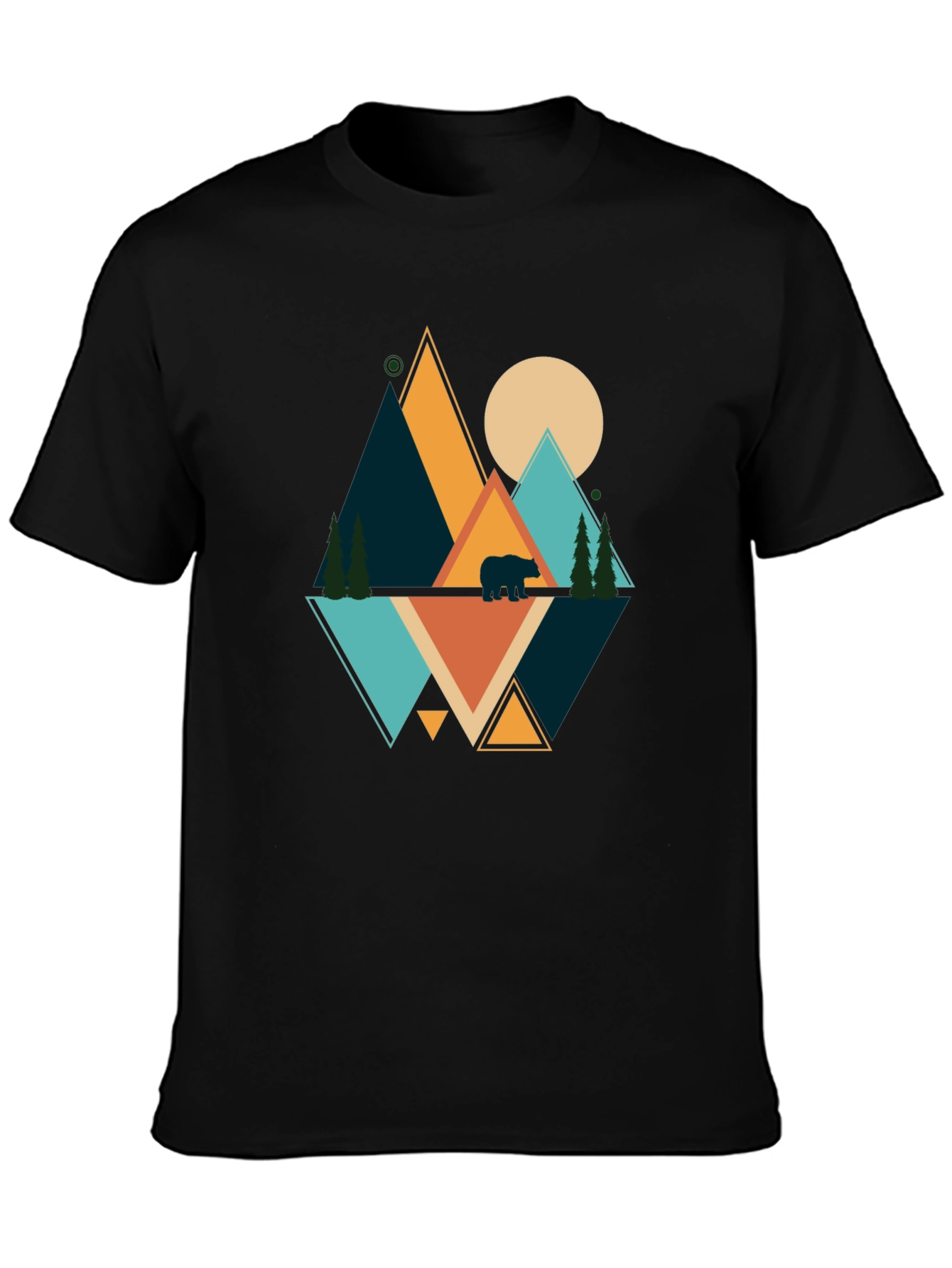 Geometric Bear Mountain Graphic Tee